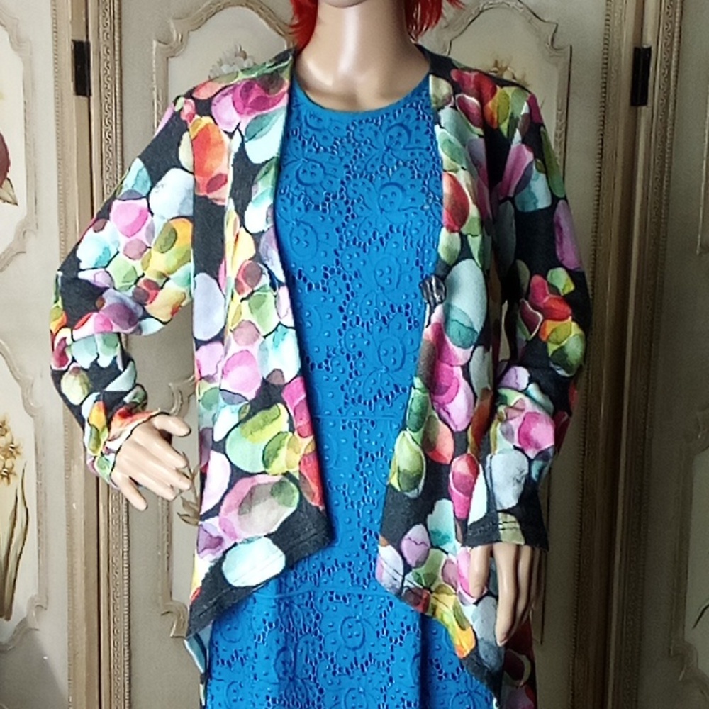 Trisha Tyler Wearable Art Sweater, ladies size M - Picture 3 of 10